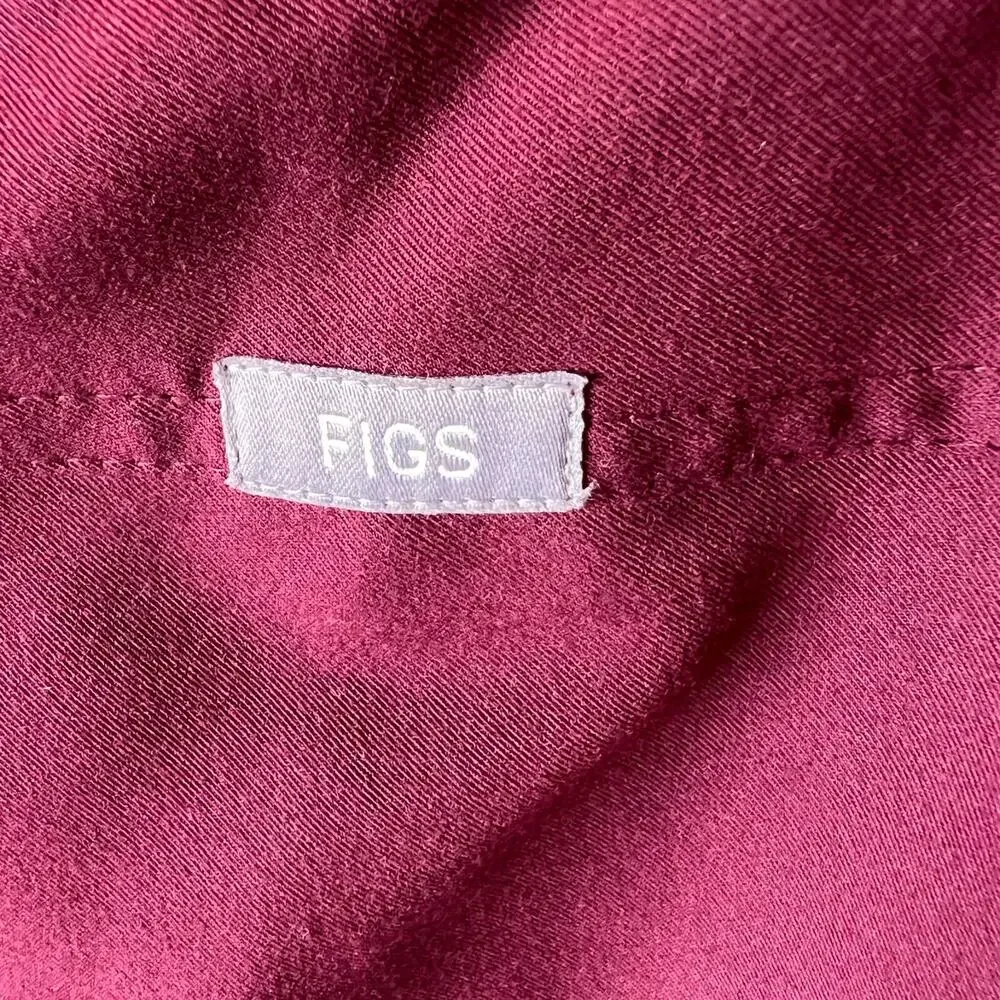 Figs Scrub Pants Mens Size XXL/T Burgundy T-21004T Heavy Duty Waistband Medical